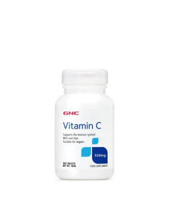 GNC Vitamin C with Rose Hips 500mg - 100 Tablets