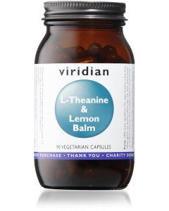 Viridian L-Theanine (200mg) and Lemon Balm - 90 Veg Caps