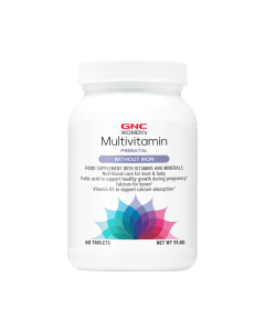 GNC Women's Prenatal Multivitamin Without Iron - 60 Tablets
