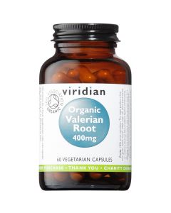 Viridian - Organic Valerian Root 400mg - 60 Vegetarian Caps