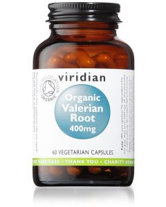 Viridian - Organic Valerian Root 400mg - 60 Vegetarian Caps