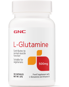 GNC L-Glutamine 500mg - 50 Capsules