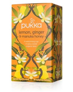 Pukka Organic Lemon Ginger and Manuka Honey 20bags