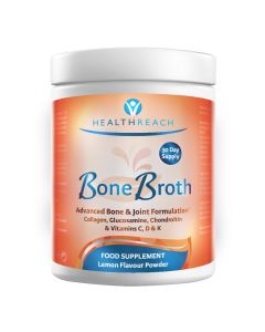 HealthReach Bone Broth - Lemon Flavour Powder, 235g