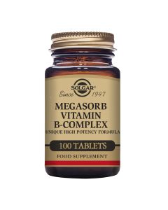 Solgar® Megasorb Vitamin B-Complex High Potency Tablets - Pack of 100