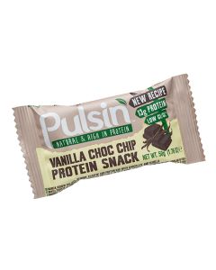 Pulsin Vanilla Choc Chip Protein Bar 50g