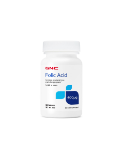 GNC AZ Folic Acid 400mcg 100 Tablets