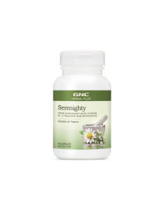 GNC Herbal Plus® Serenighty, Supports the Nervous System. 90 Vegetarian Capsules