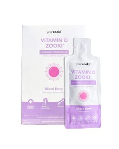 yourzooki™ Vitamin D Zooki® - Mixed Berry, 14 Individual Sachets