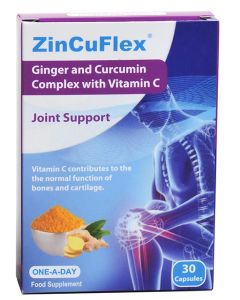 Zincuflex - Ginger and Curcumin Complex with Vitamin C | 30 caps