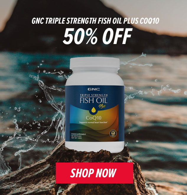 50% OFF GNC FISH OIL WITH COQ10